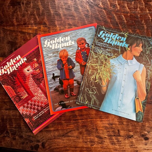 Golden Hands Vintage Weekly Craft Magazine Set Vol 1 Part 9&11 Volume 2 Part 28 - Picture 1 of 16